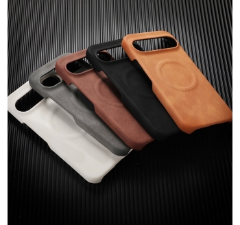 Funda Magnética de Ante de Cordero con Tacto de Piel para Google Pixel 7 8 9 Pro