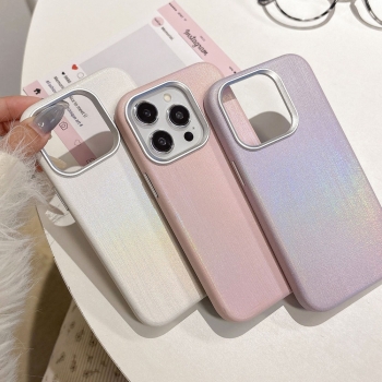 For iPhone13/14/15/16 Pro Max Cases Magsafe  Vertical rainbow